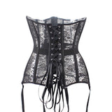 Corset à lacets pour femme au design élégant avec coupe ajustable pour un look raffiné.